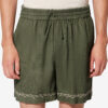 Zilan broderte shorts i bomullsgaze Zilan broderte shorts i bomullsgaze
