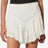 Zoelia broderte shorts i silke og bomull Zoelia broderte shorts i silke og bomull