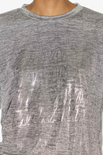 Zoeline Metallic Jersey T-skjorte med logoer