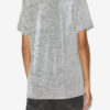 Zoeline Metallic Jersey T-skjorte med logoer