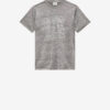 Zoeline Metallic Jersey T-skjorte med logoer